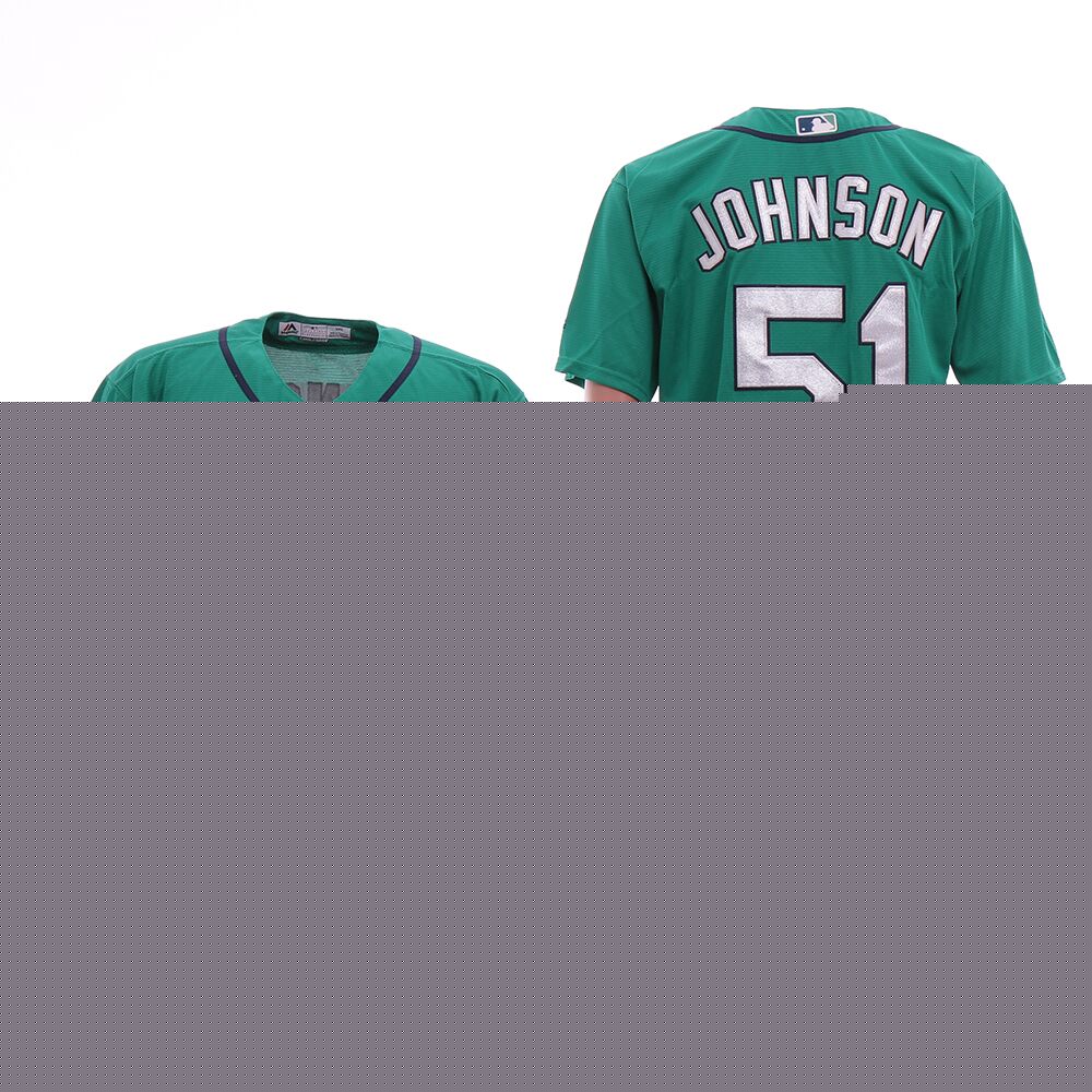 Men MLB Seattle Mariners #51 Johnson Green Jersey